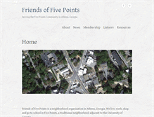 Tablet Screenshot of friendsoffivepoints.org